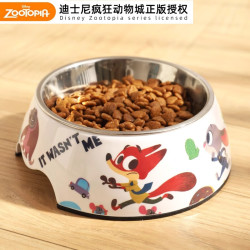 迪士尼宠物碗不锈钢猫碗狗狗小狗盆食盆狗粮饭碗水碗不易打翻猫咪粮用品 18元 - 折送网