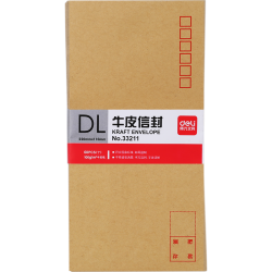 得力33211 60张5号牛皮纸信封 11元 - 86线报