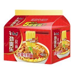 康师傅劲爽拉面红烧牛肉味520g袋装方便面 6.9元 - 线报酷