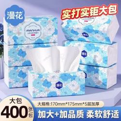 漫花山茶花抽纸5层400张×6包 7.9元 - 86线报