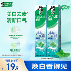 好来黑人清新双效牙膏2支/400g 16.72元 - 86线报