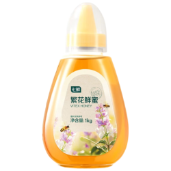 七鲜繁花鲜蜜纯荆条蜂蜜1kg挤压瓶装 18.9元 - 线报酷