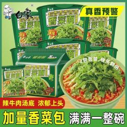 白象香菜新品泡面袋装方便面香香面饼懒人速食绿色蔬菜整箱批发 13.32元 - 美泡泡