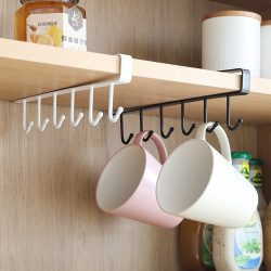 快勤家用多功能六连铁艺挂钩2只装 9.9元 - 86线报