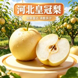 黔婆婆河北皇冠梨单果200g+净重4.5~5斤 9.90元 - 86线报