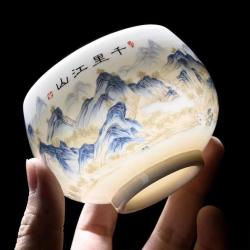 羊脂玉茶盏主人茶杯大号 15.9元 - 86线报