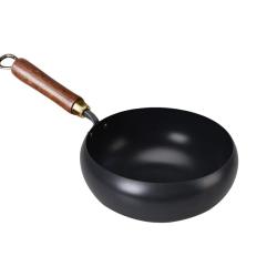 进一大肚古奶锅手工熟铁炒锅不粘平底锅24cm 17.98元 - 86线报