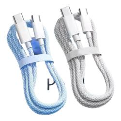 PD60W双TYPE-C编织快充数据线1.5m拍2件 13.8元 - 折送网