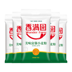 香满园美味富强粉小麦面粉5kg*5袋 81.91元 - 86线报