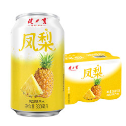 健力宝海盐撞凤梨味碳酸饮料330mL*6罐 19.9元 - 86线报