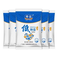 粤盐加碘低钠盐250g食用盐厨房调料调味品井矿盐家用食盐食品用盐 6.47元 - 86线报