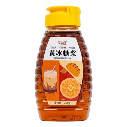 黄冰糖浆零脂肪广西竹蔗冰糖浆柠檬茶咖啡奶茶非麦芽果家用250克挤挤瓶 8.25元 - 86线报