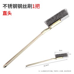 巧匠丁不锈钢钢丝刷带柄烧烤网厨房清洁刷打磨除锈神器长柄铜铁丝小刷子 4.9元 - 线报酷