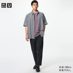 优衣库合作款箱型短袖衬衫铅灰色2XL 拍3件 209.01元 - 86线报
