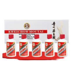 茅台飞天白色条盒装酱香型白酒53度50mL*5瓶 785元 - 86线报