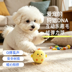 玩具桌游猫毛绒发声球状玩具多宠互动性其他户外玩具超萌卡通动物造型全适用 11.99元 - 86线报