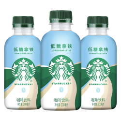 星巴克星小咖低糖拿铁200ml*3瓶 9.9元 - 86线报