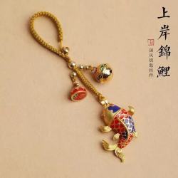 木易新中式国风挂件一桶金钥匙扣小挂件汽车钥匙挂件包挂手机挂件平安上岸锦鲤钥匙扣 12.87元 - 86线报