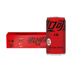 可口可乐汽水碳酸饮料零度可乐200ml*12罐整箱装 18.9元 - 线报酷