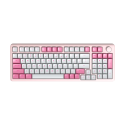 惠普K10G-98L三模机械键盘四层消音结构粉白 109元 - 折送网