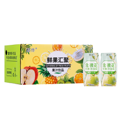 泉荃酷炸金银花苹果汁便携箱装清甜果汁饮品200ml*12盒 11.1元 - 86线报