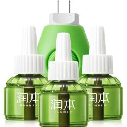 润本蚊香液电蚊香液驱蚊液定时加热器驱蚊防蚊蚊香无香型驱蚊水无味3液+1器 13.72元 - 86线报