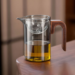 玻璃公道杯泡茶杯耐热茶漏一体茶水分离泡茶杯旋转公杯 19.9元 - 86线报