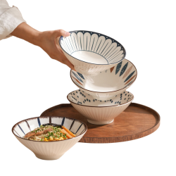 肆月日式斗笠面碗8英寸2只装+筷子 9.95元 - 线报酷