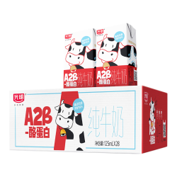 光明纯牛奶A2β-酪蛋白125ml*28盒 105.40元 - 86线报