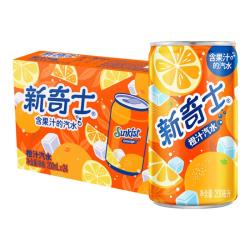 屈臣氏新奇士橙汁汽水200ml*24罐 28元 - 清风线报