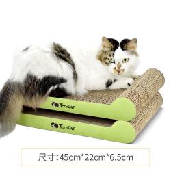 坨坨猫瓦楞纸猫抓板猫抓垫猫玩具猫板2块约10斤猫45*22*6.5CM 19.9元 - 线报酷