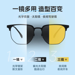 依视路钻晶膜岩高清1.60折射率*2片+磁吸三合一镜框 278.05元 - 86线报