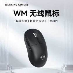 吾空WM旗舰款双模连接电竞鼠标无线接收器黑63g 14元 - 86线报