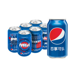 百事可乐Pepsi碳酸饮料汽水原味330ml*6听整箱装 10.5元 - 86线报