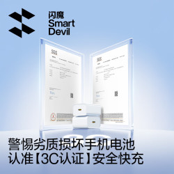 闪魔 KXS-2516 30W快充 氮化镓充电器套装 100W高密织线C 18.90元 - 线报酷