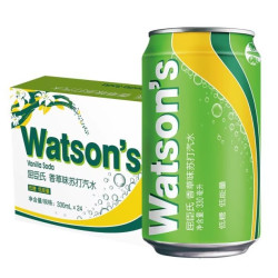 屈臣氏香草味苏打气泡水330ml*24罐*2箱 125.57元 - 86线报