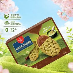 丹夫抹茶巧克力夹心薄脆华夫饼干176g盒装 17.58元 - 86线报