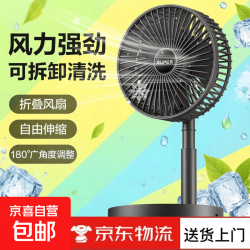 小风扇宿舍家用静音办公台式USB桌面宿舍大风力夏台面落地两用折叠颜色随机直插款 6.9元 - 86线报