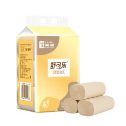 舒可乐卫生纸巾小提卷纸无芯家用卷筒纸手纸厕纸6卷 3.9元 - 86线报