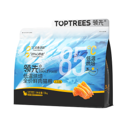 Toptrees领先全价低温烘焙鲜肉猫粮鲜鸡肉三文鱼1.5kg 122.05元 - 86线报