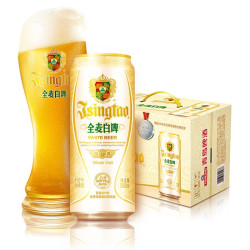 青岛啤酒全麦白啤500ml*12罐 107.12元，赠青岛白啤330ml*6罐 - 86线报