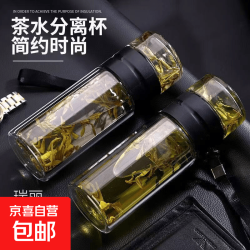 京东500ml茶水分离杯单层独立茶仓泡茶商务车载便携茶杯 3.99元 - 86线报