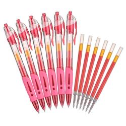 晨光 HAGP1041 按动中性笔 红色 0.5mm 6支装+中性笔替芯 6支装 - 86线报