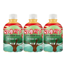 山楂树下山楂汁果肉果汁饮料饮品350ml*3瓶 10.9元 - 线报酷