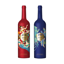茅台山海凤凰系列519红标+519蓝标干红葡萄酒组合装750ml*2瓶 - 86线报