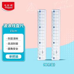 Maped 210802CH 彩趣波浪线直尺 15cm 蓝色 1.31元 - 86线报
