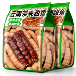 滇品客酸甜角云南特产精选新鲜大果罗望子版纳酸角甜角干果孕妇零食200g 19.9元 - 86线报