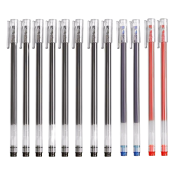德仕通拔帽中性笔黑8蓝2红20.5mm12支装 6.7元 - 86线报