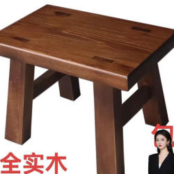 百恒达新品实木小凳子家用中式木凳方凳成人换鞋跳舞幼儿园实木小板凳原木 11.6元 - 86线报