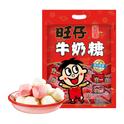 旺旺旺仔牛奶糖组合装500g原味+红豆牛乳味奶糖 16.72元 - 折送网